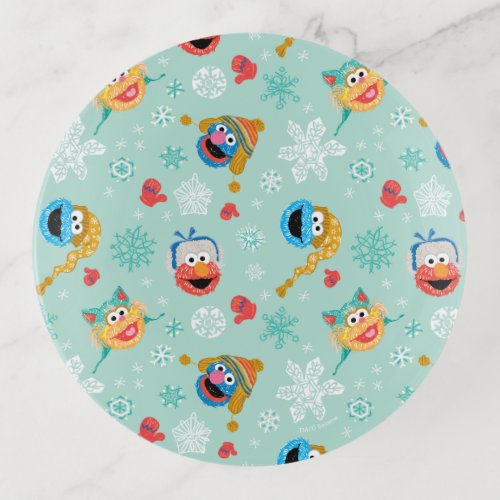 Sesame Street Winter Pattern Trinket Tray