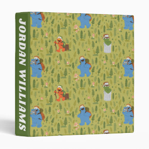 Sesame Street Woodland Friends Pattern 3 Ring Binder
