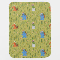 Sesame Street | Woodland Friends Pattern Baby Blanket