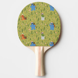 Sesame Street Woodland Friends Pattern Ping Pong Paddle