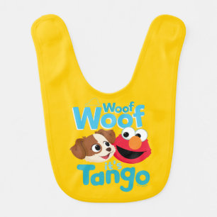 Sesame Street Woof Woof It's Tango & Elmo Baby Bib