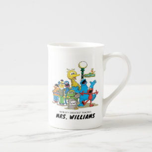 Sesame Street   World's Greatest Teacher Bone China Mug