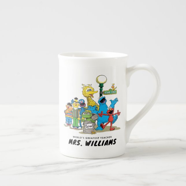Sesame Street | World's Greatest Teacher Bone China Mug (Right)