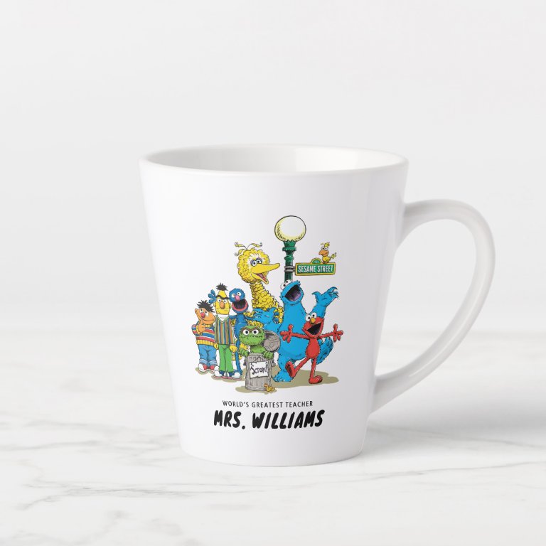 Sesame Street | World&#39;s Greatest Teacher Latte Mug