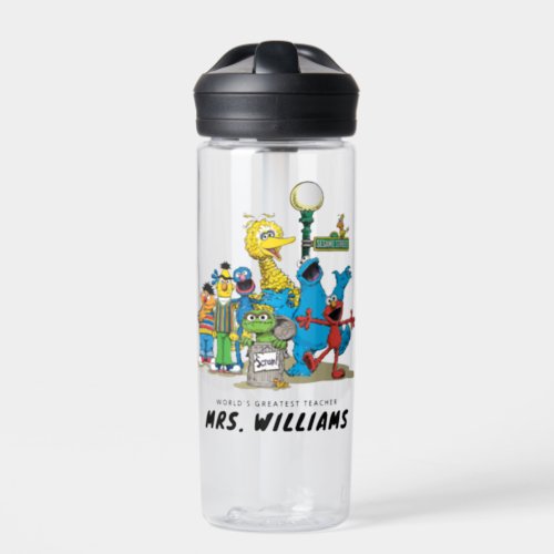 Sesame Street  Worlds Greatest Teacher Water Bottle