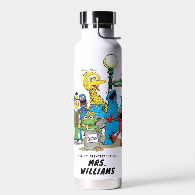 Sesame Street | World's Greatest Teacher Water Bottle (Left)