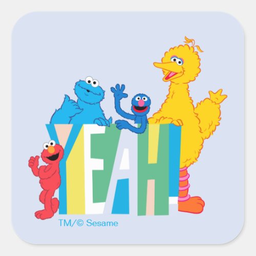 Sesame Street Yeah Square Sticker