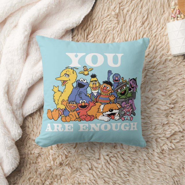 Sesame Street | You Are Enough Throw Pillow (Blanket)