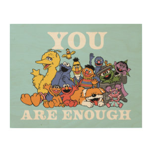 Sesame Street You Are Enough Wood Wall Art