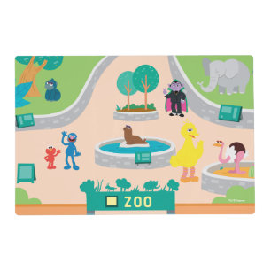 Sesame Street Zoo Scene Placemat