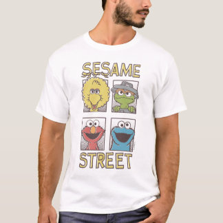 Sesame StreetVintage Character Comic 2 T-Shirt