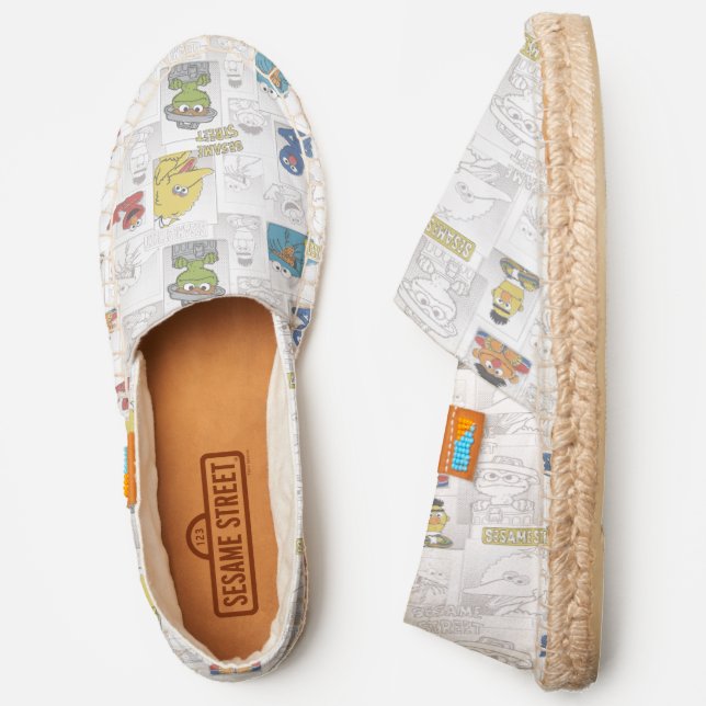 Sesame StreetVintage Comic Pattern Espadrilles (Side)