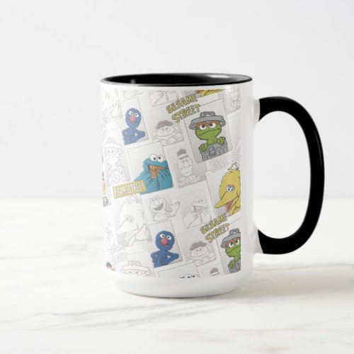Sesame StreetVintage Comic Pattern Mug