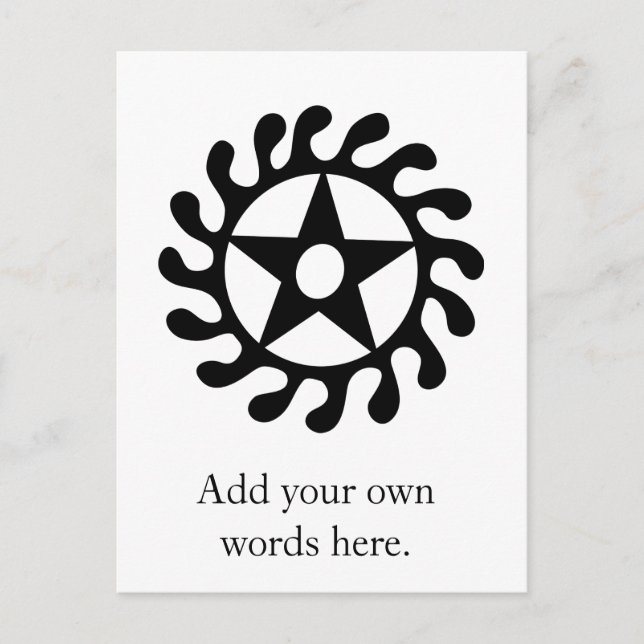 Sese Wo Soban | Life Changes & Transitions Symbol Postcard (Front)