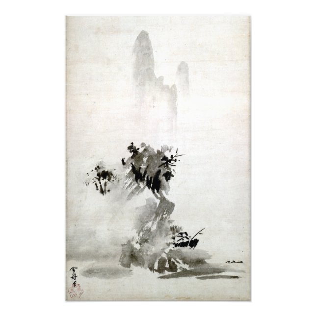 Sesshu Toyo Haboku-Sansui Landscape Poster (Front)