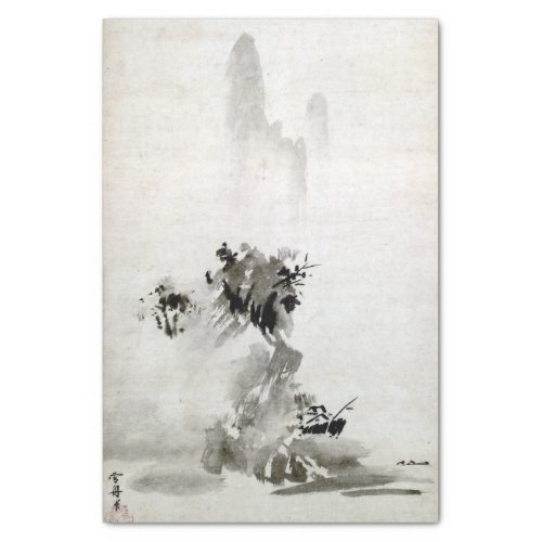 Sesshu Toyo Haboku_Sansui Landscape Tissue Paper