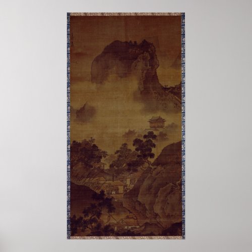 Sesshu Toyo Landscape of Four Seasons _ Fall Poster