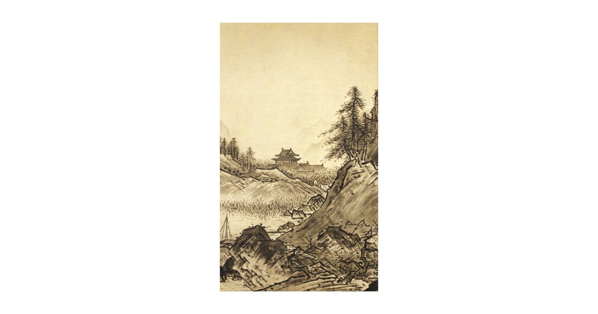 Sesshu Toyo Winter Landscape. Canvas Print | Zazzle.com Sesshu Toyo Winter Landscape. Canvas Print | Zazzle.com