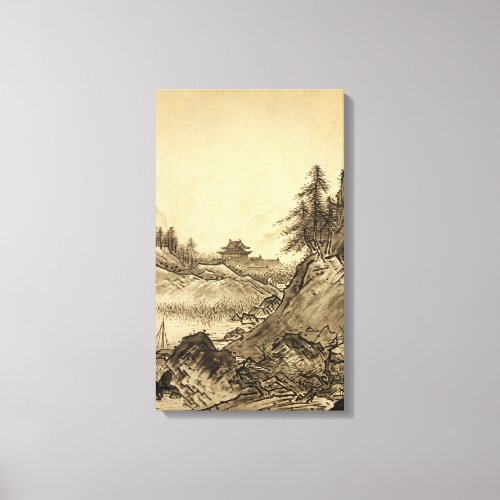 Sesshu Toyo Winter Landscape Canvas Print