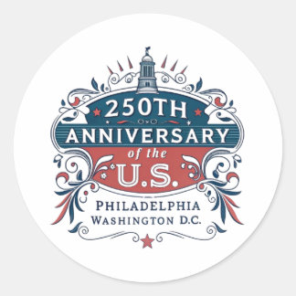 SESTERCENTENNIAL CLASSIC ROUND STICKER