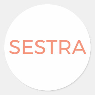 SESTRA from the tv show Orphan Black Classic Round Sticker