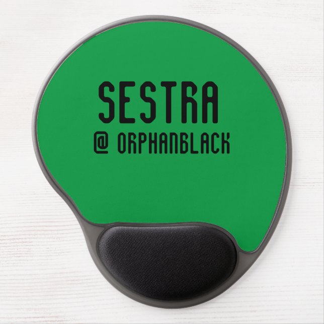 SESTRA@Orphan Black bold letters Gel Mouse Pad (Front)