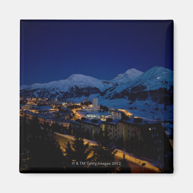 Sestriere - home of 2006 Winter Olympic ski Magnet (Front)