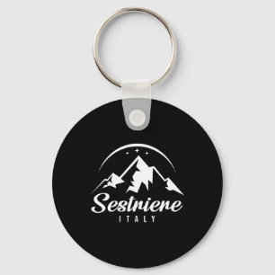 Sestriere Italy Ski Resort Skiing Snowboarding Sou Keychain