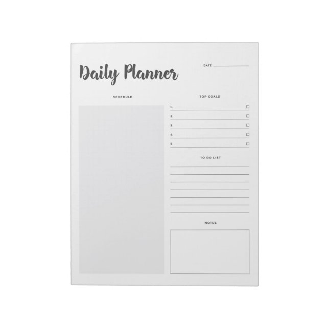 Set 1 Daily Planner Notepad (Rotated)