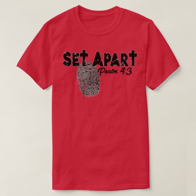 Set Apart psalm T-Shirt (Design Front)