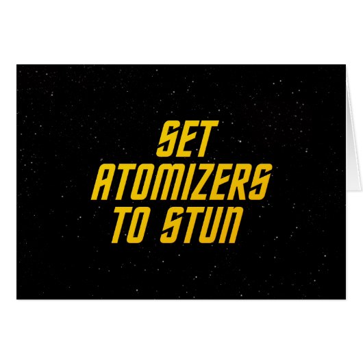 Set Atomizers to Stun (Front Horizontal)