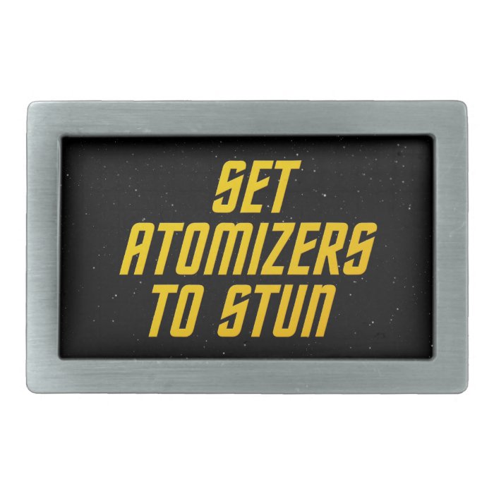 Set Atomizers to Stun Belt Buckles