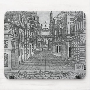 Set design for a tragic scene mouse pad