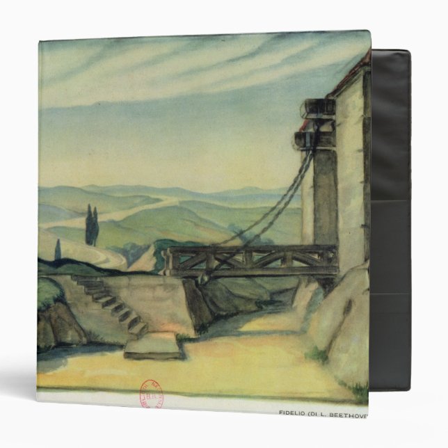 Set design for Act II of the opera 'Fidelio' Binder (Front/Inside)