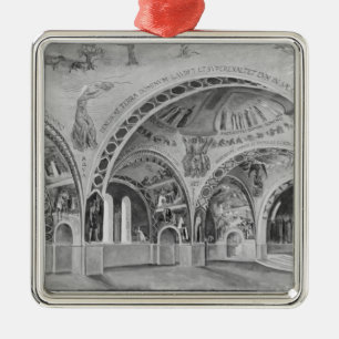 Set design for the church of Chatillon. Metal Ornament