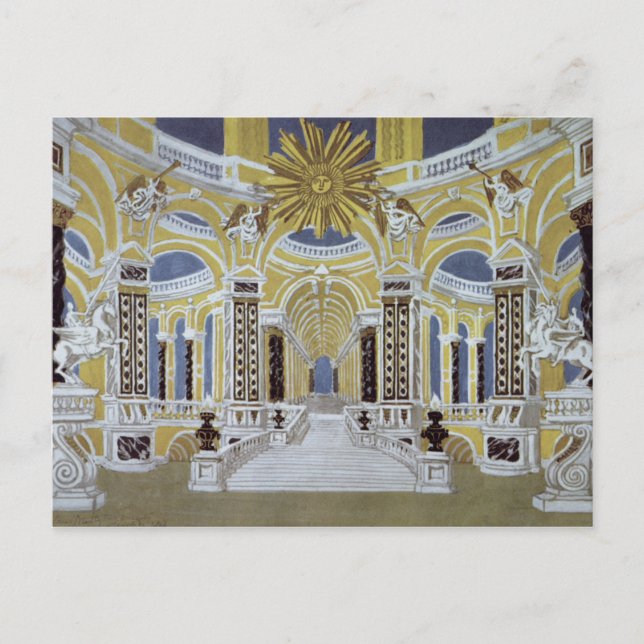 Set design for 'The Magic Flute' Postcard (Front)