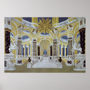 Set design for 'The Magic Flute' Poster