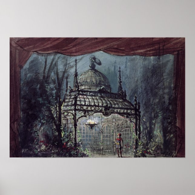 Set design for 'The Magic Flute' Poster (Front)