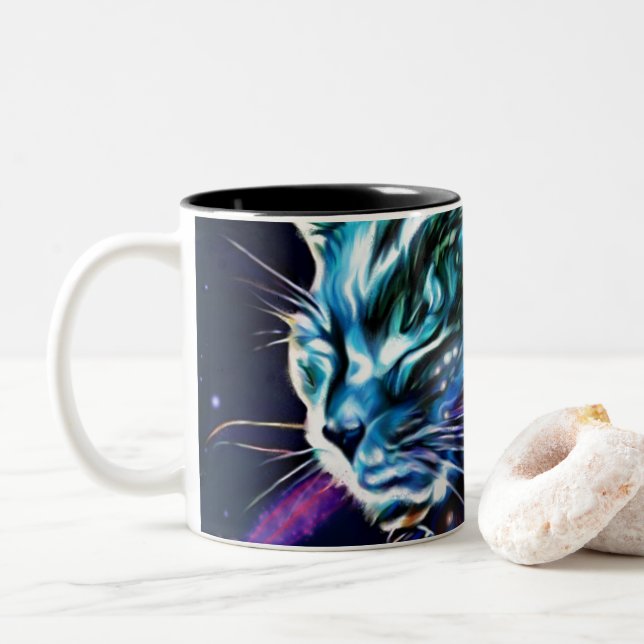 Set In The Stars Two-Tone Coffee Mug (With Donut)