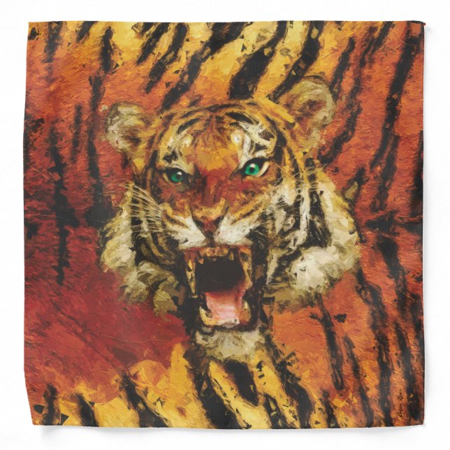Set Me Free Tiger Bandana (Front)