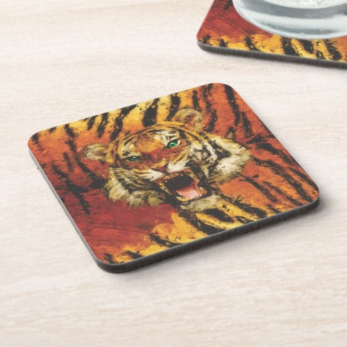 Set Me Free Tiger Beverage Coaster