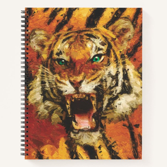 Set Me Free Tiger Notebook (Front)