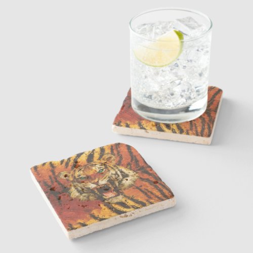 Set Me Free Tiger Stone Coaster