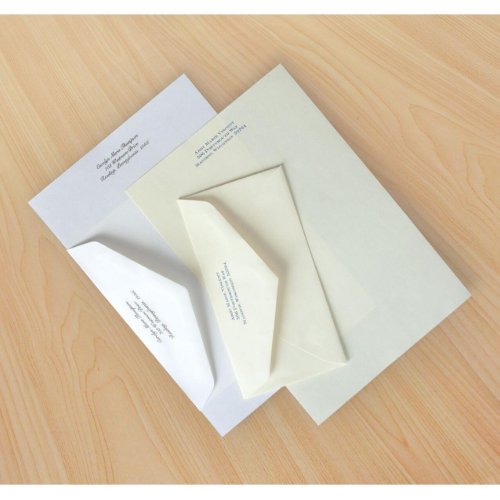 Set of 100 Professional Letterhead Note Cards