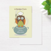 Set Of 100 Recipe Cards - Owl With Chef's Hat (Desk)