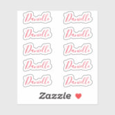 Stylish Name Sticker, Zazzle