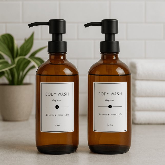 set of 12 Personalized bathroom waterproof label (Creator Uploaded)