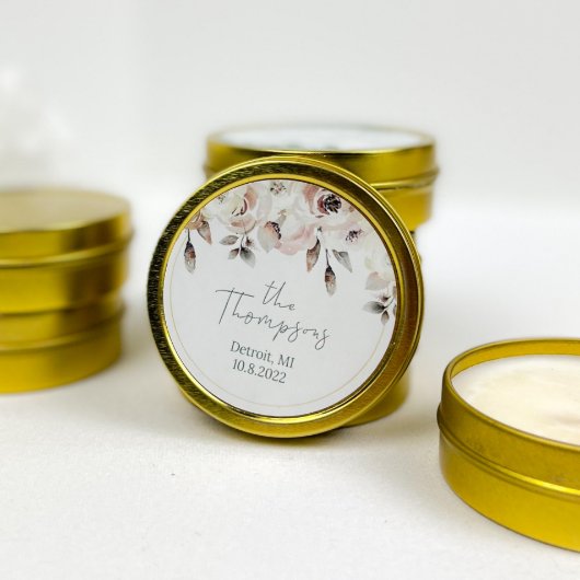 Set of 15 Scented Soy Wedding Favors Candles (Top)