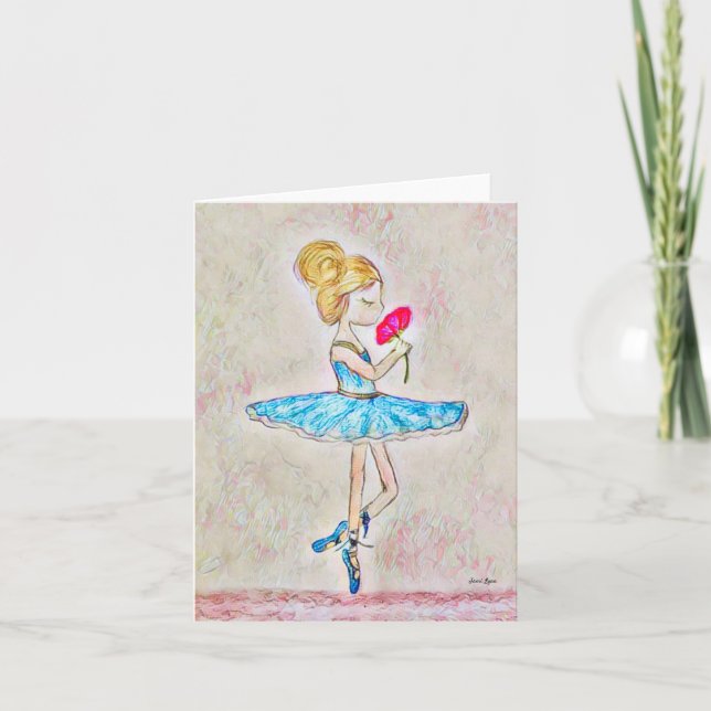 Set of 20 Ballerina Note cards (Front)