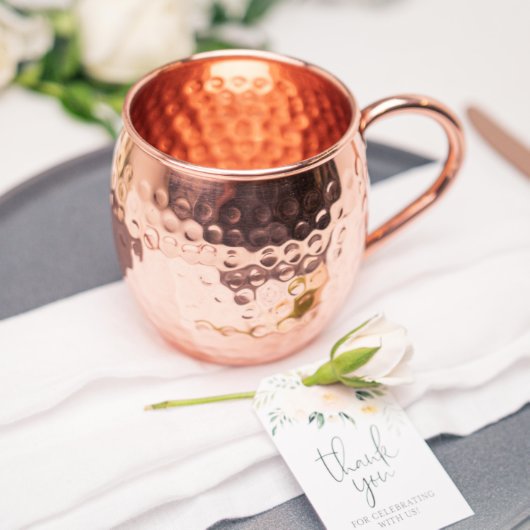 Set of 20 Barrel Style Moscow Mule Copper Mugs (Back)